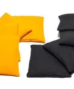 Bolsas de Cornhole Resistentes a la -Negro/Amarillo