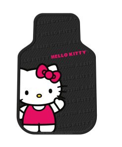Tapetes Universales para Auto Plástico Hello Kitty Waving -
