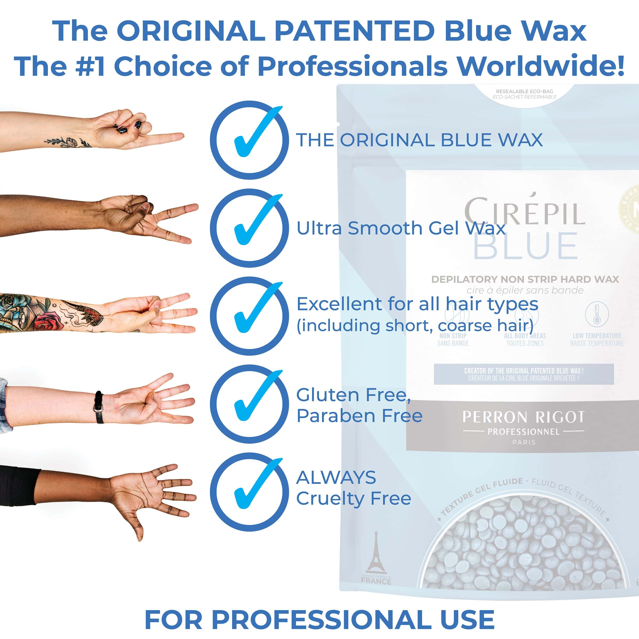 Cirepil - Blue - 800g Wax Beads - Sin fragancia para piel - Imagen 7