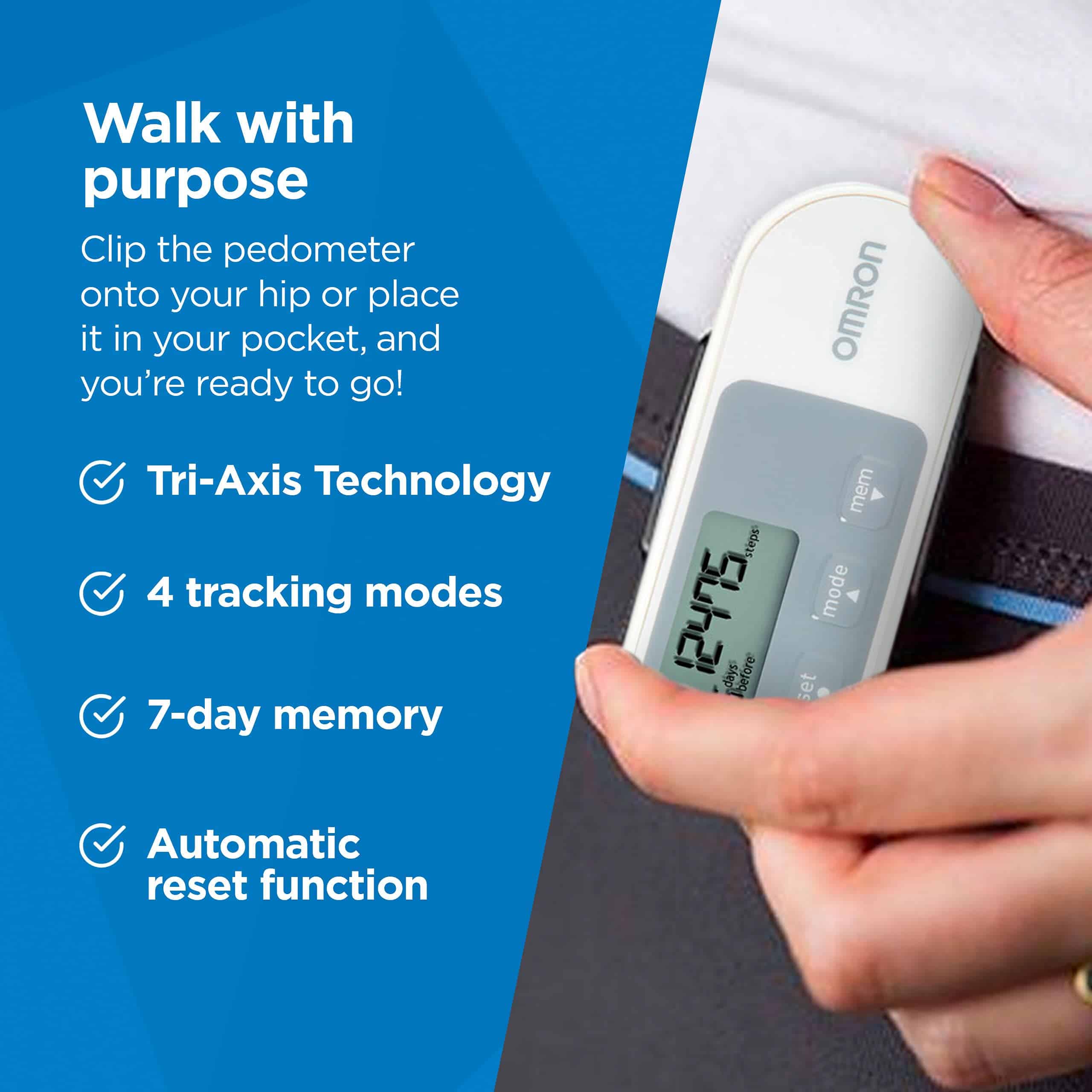 Omron Tri-Axis Alvita Pedometer - Rastreador de Pasos y - Imagen 4