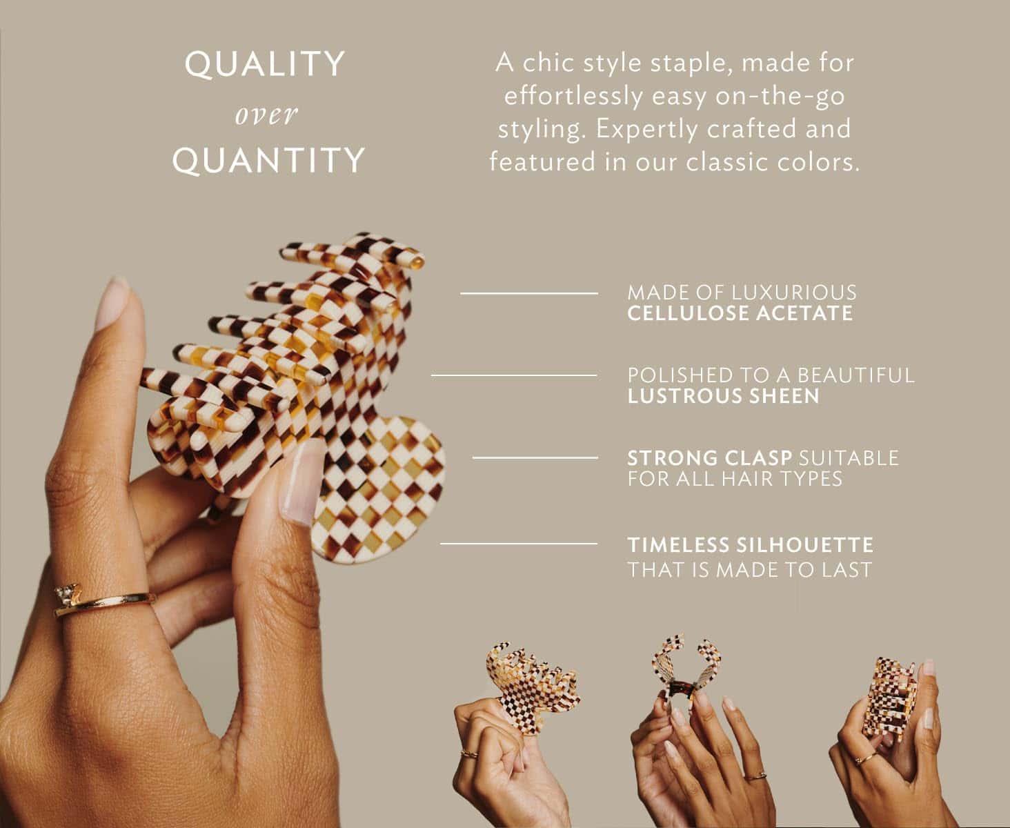 Francia Luxe Pequeño Palillo de Pelo de Alta Costura, - Imagen 4