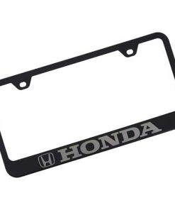 Marco de placa de matrícula negro con licencia oficial de