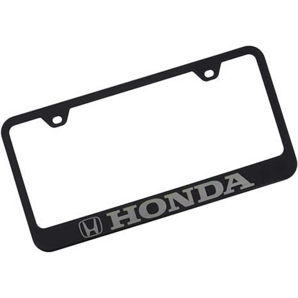 Marco de placa de matrícula negro con licencia oficial de