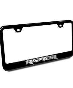 Marco de Placa de Matrícula Ford Raptor Negro Au-TOMOTIVE