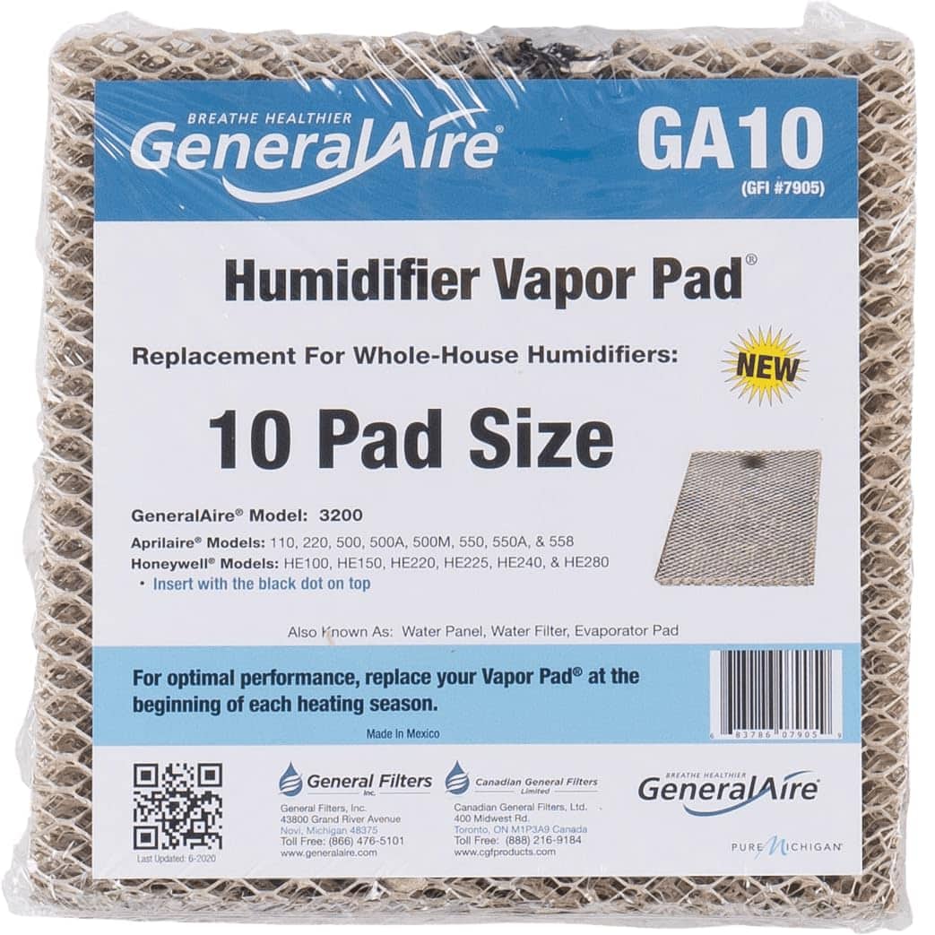 GENERAL AIRE GA10 - Filtro de Agua de Repuesto para Modelo