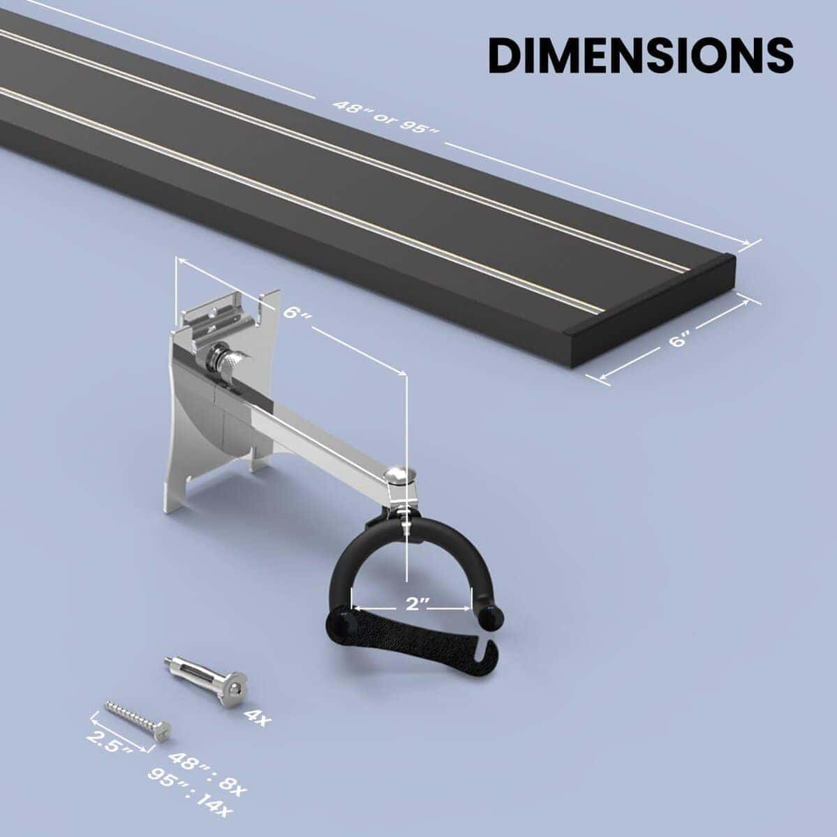 Colgador de Pared Negro para Guitarras y - Pulgadas - Imagen 6