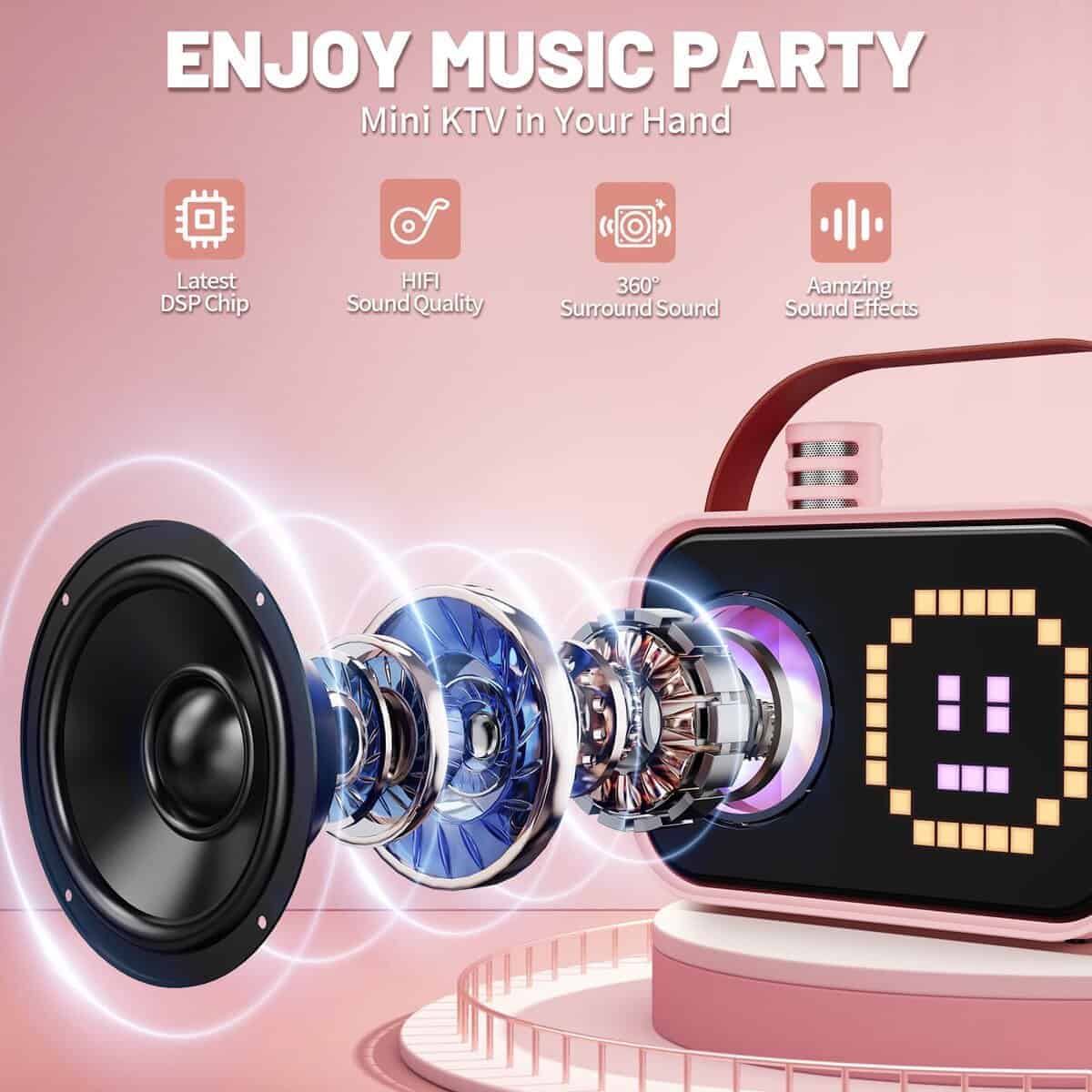 Máquina de Karaoke para Niños y Adultos, Altavoz de Karaoke - Imagen 3