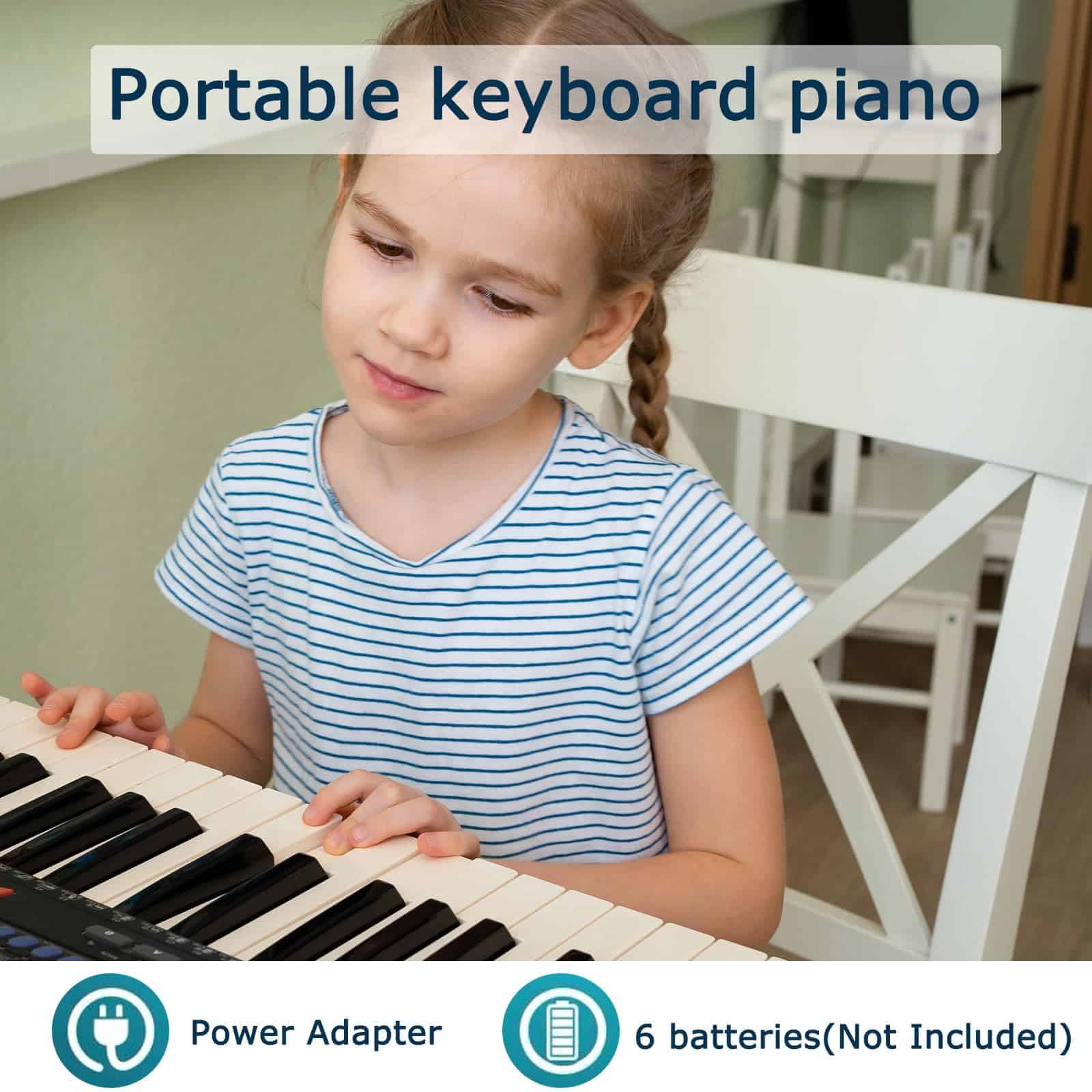 Teclado de 61 teclas, Piano Digital Electrónico con Altavoz - Imagen 6