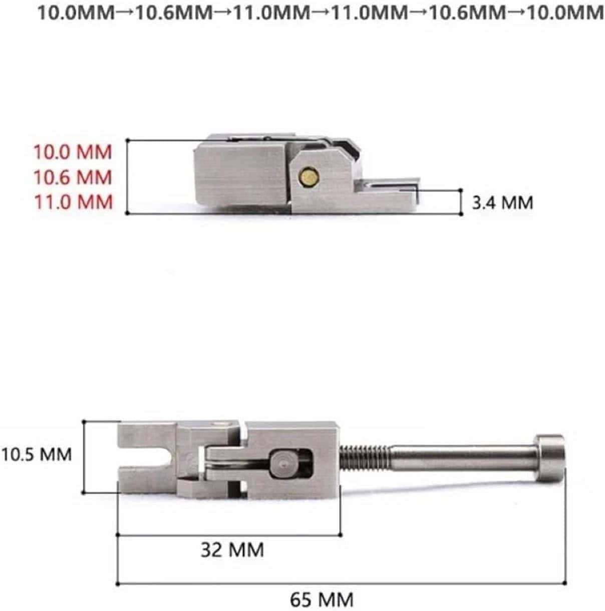 Juego de sillas y tornillos de puente de trémolo doble de - Imagen 7