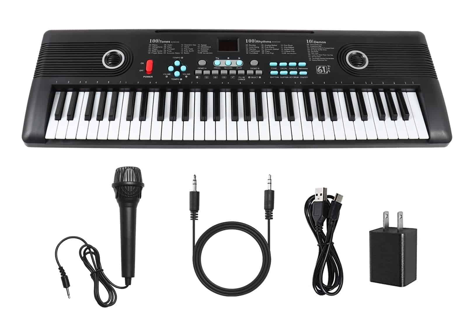 Piano Teclado de 61 Teclas, Piano Digital Electrónico con - Imagen 5