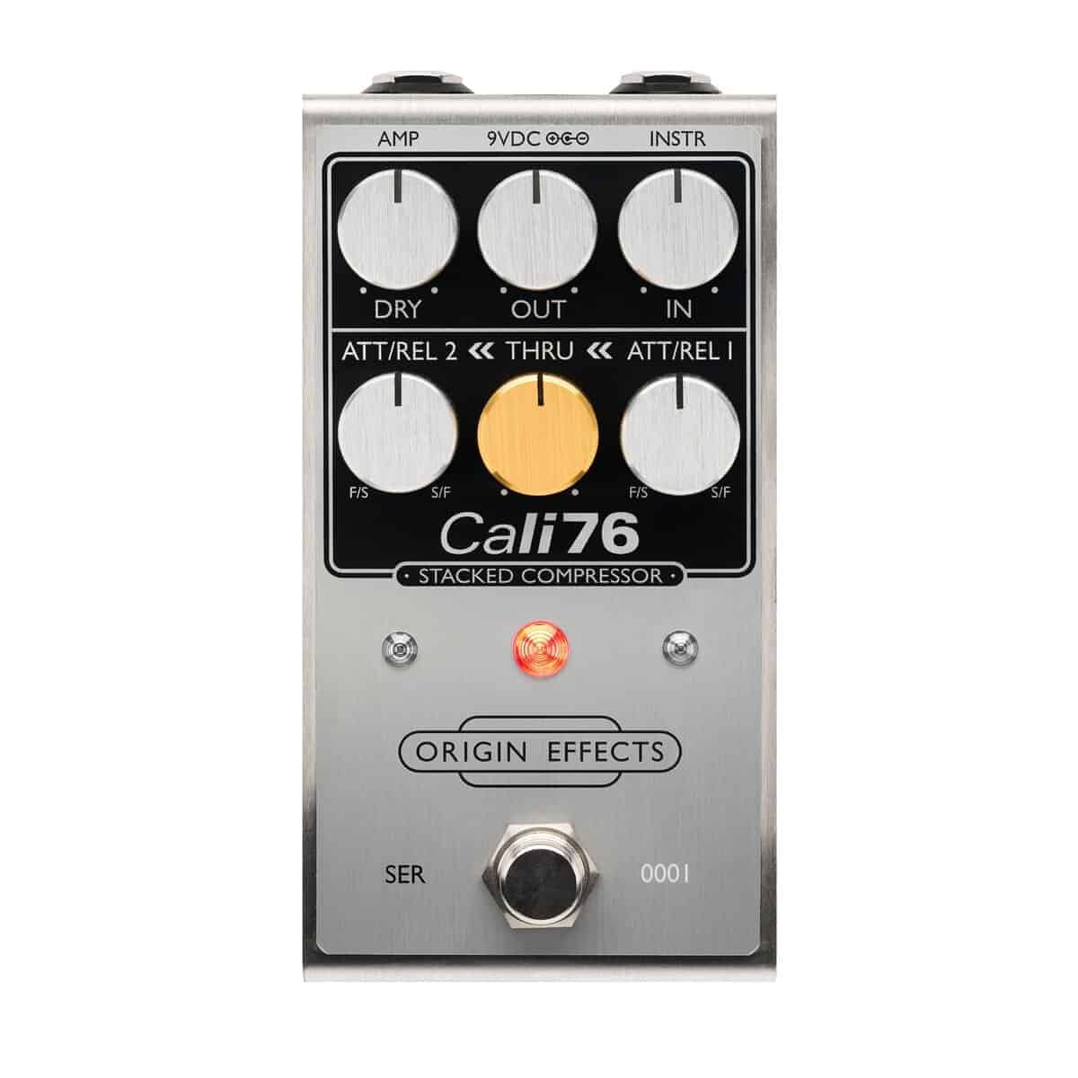 Pedal Compresor Origin Effects Cali76 Stacked - Plateado
