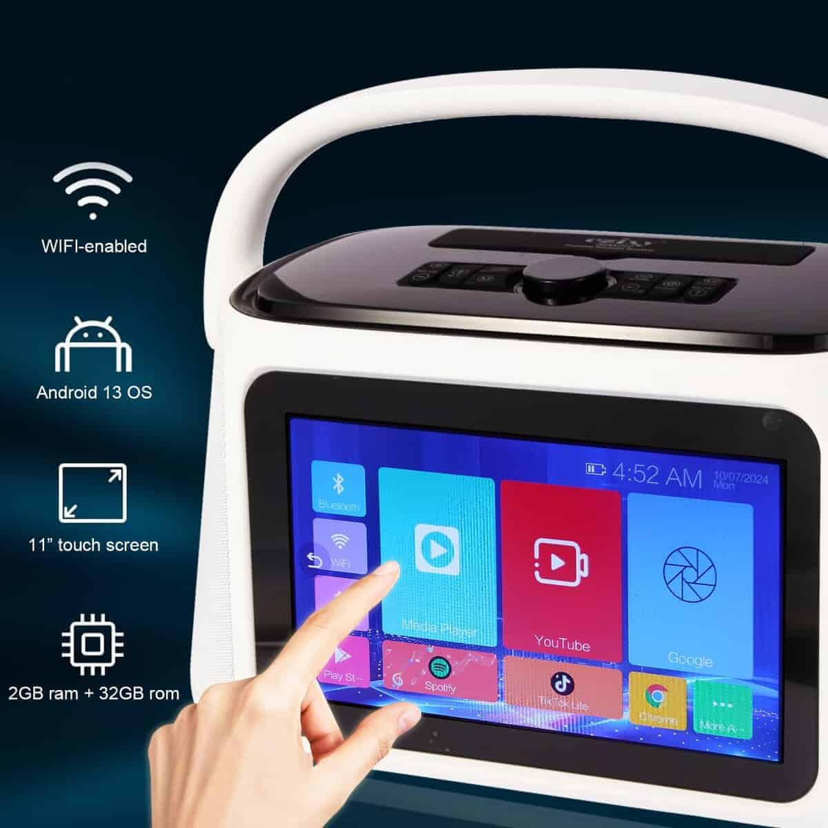 Máquina de Karaoke Czixy Play P10 con Tablet Android de - Imagen 10