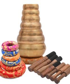 Set de Cuencos Tibetanos Auténticos para la Sanación del
