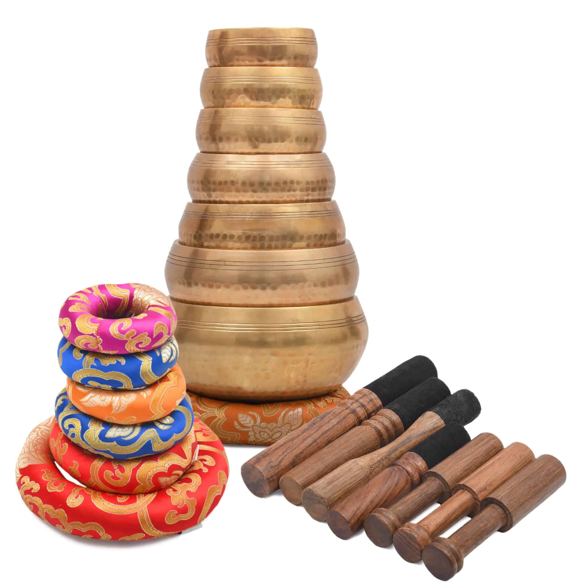 Set de Cuencos Tibetanos Auténticos para la Sanación del