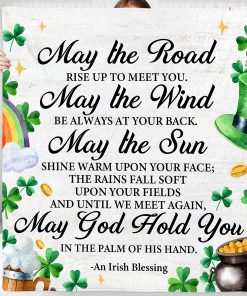 Manta KERAOO Irish Blessing St Patricks Day Decor -