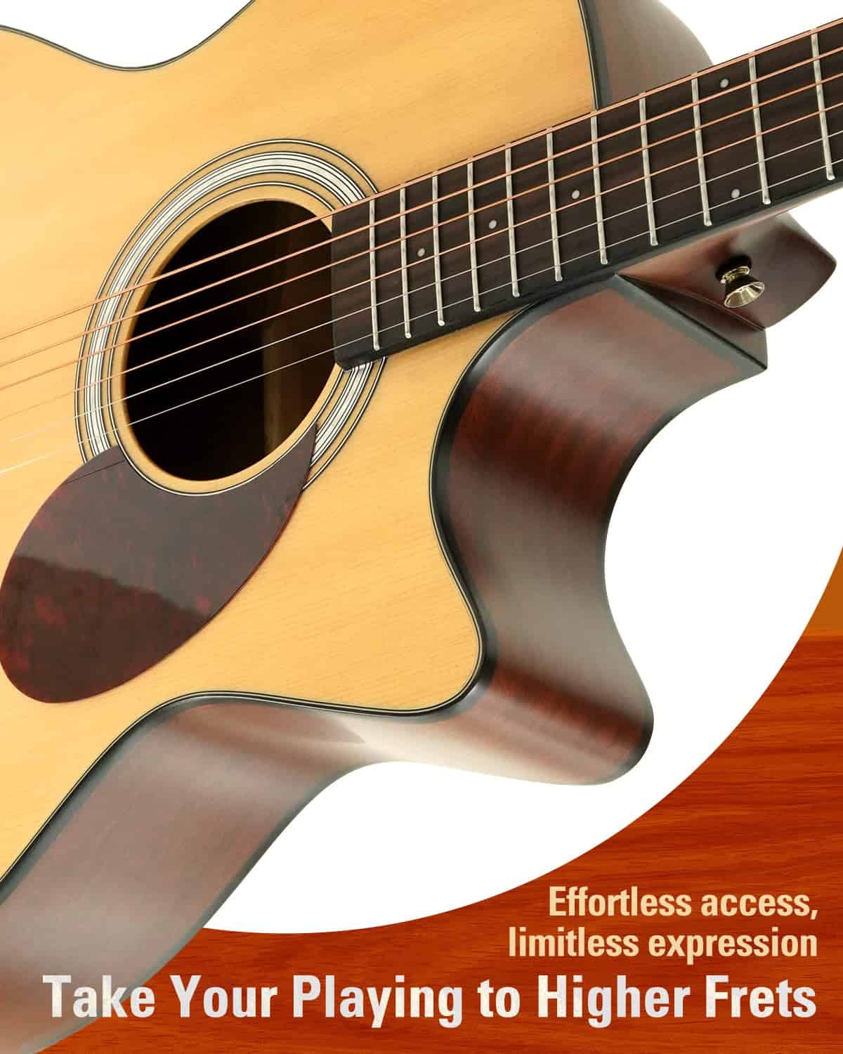 Guitarra Acústica Eléctrica SIGMA 40�, OOO Cutaway, Cuerdas - Imagen 5
