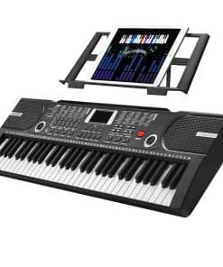 Piano de Teclado de 61 Teclas, Piano Electrónico Portátil