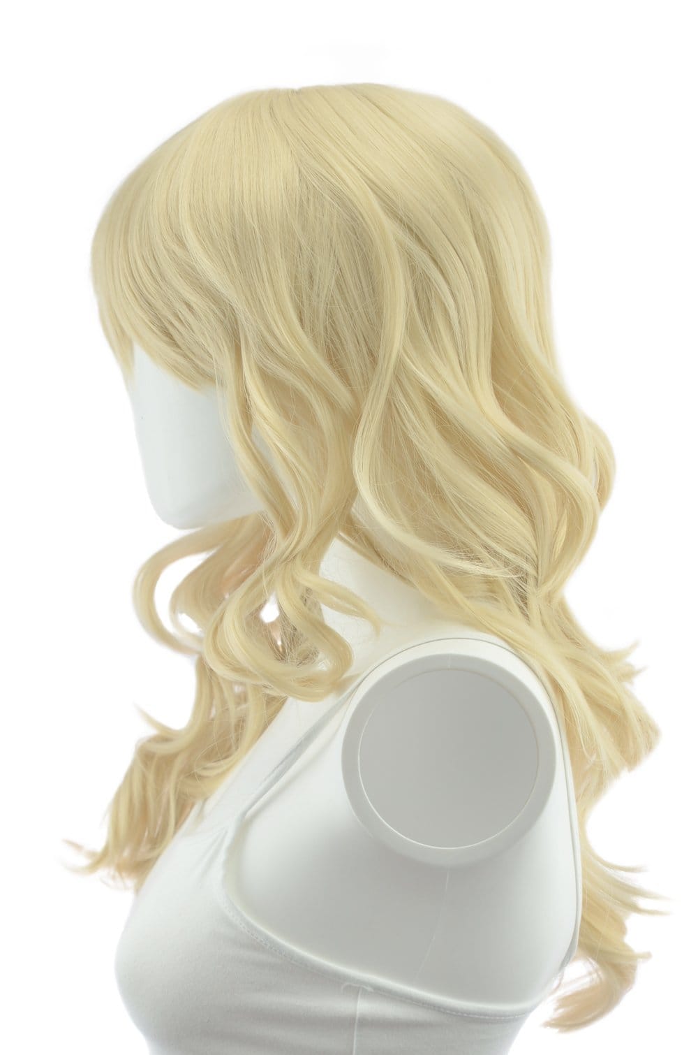 Peluca Rizada de Cosplay Epic Hestia Color Café 22 Pulgadas - Imagen 3