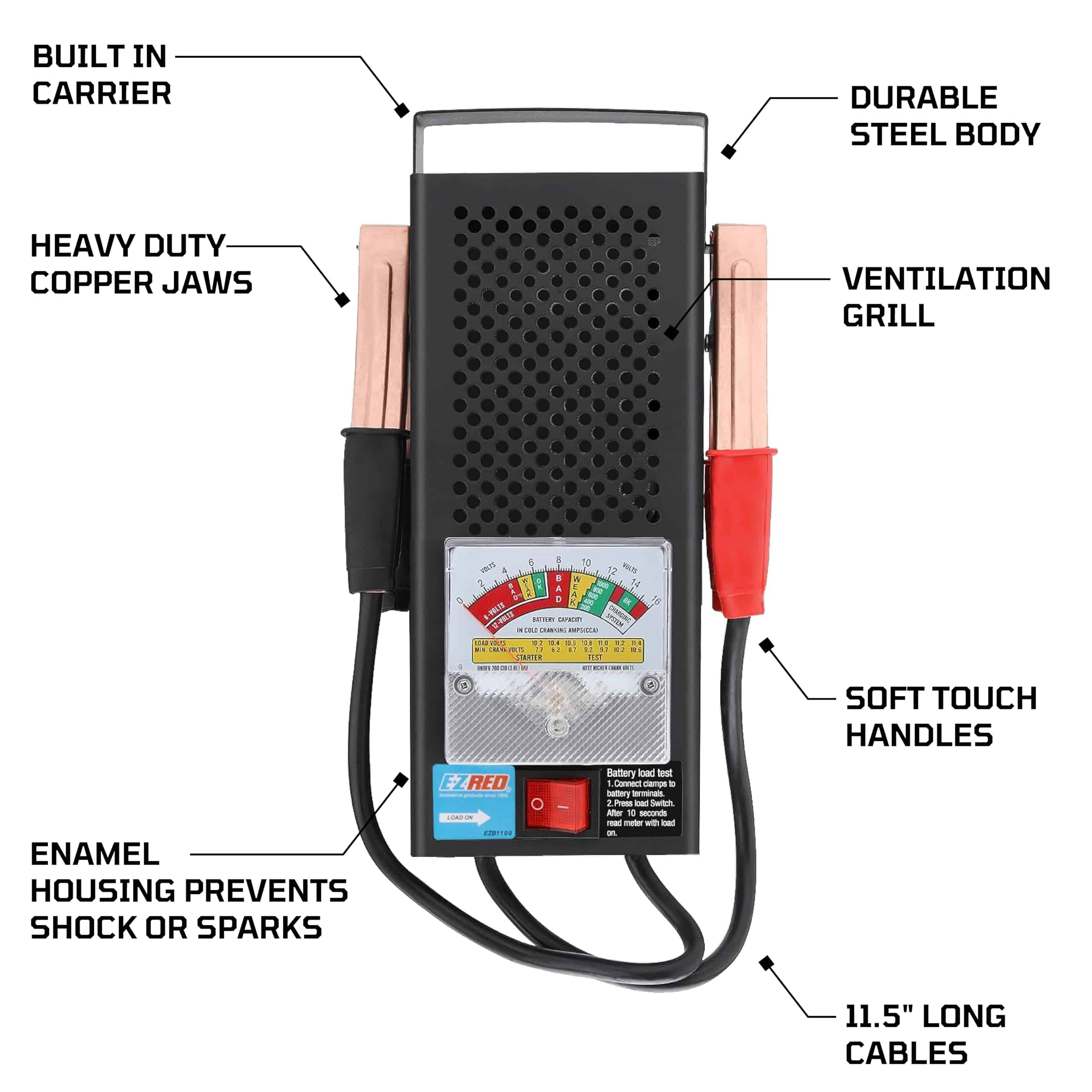 Probador de carga de batería EZ RED B1100 1-4 - Imagen 7