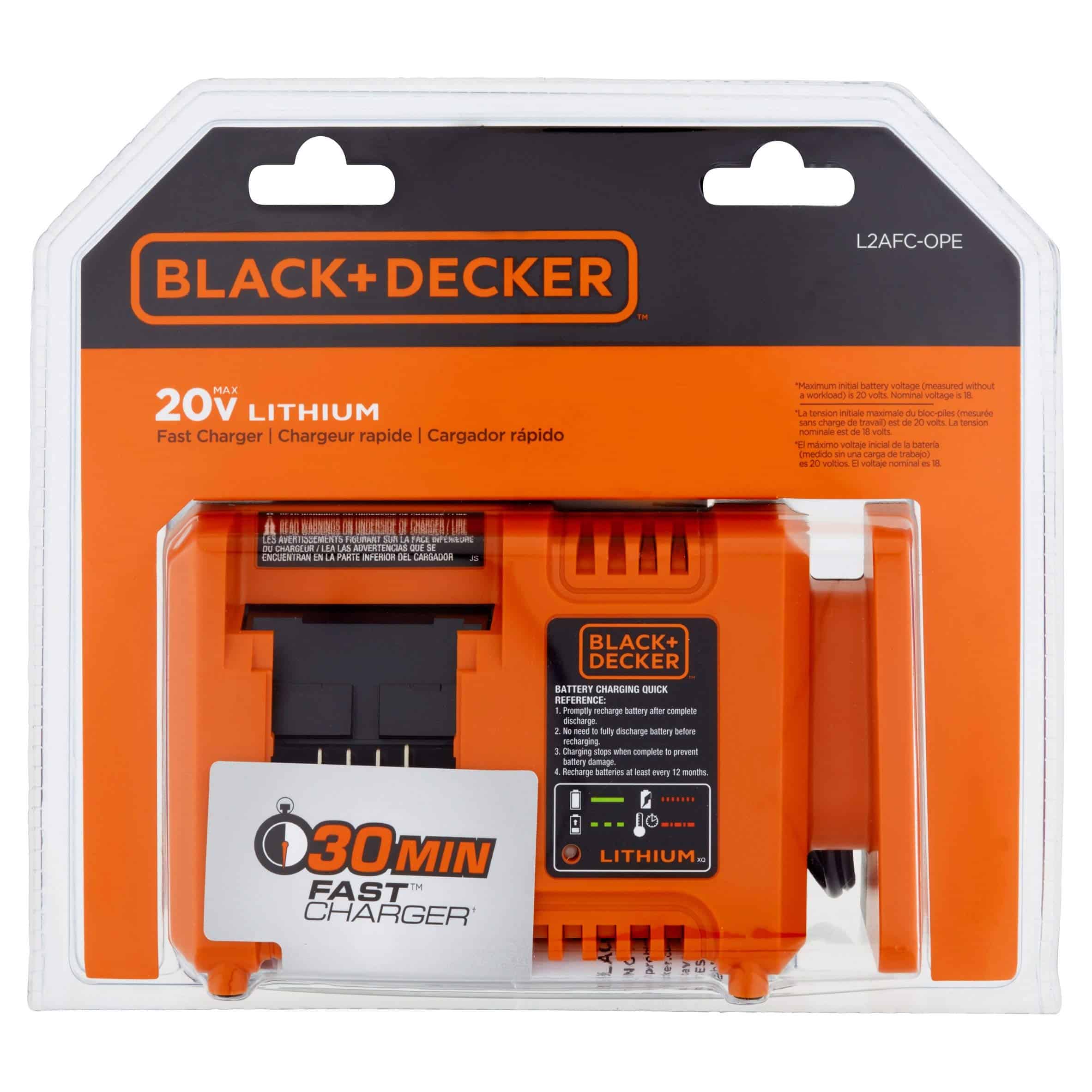 Cargador Rápido de Ion de Litio BLACK & DECKER L2ACF-OPE