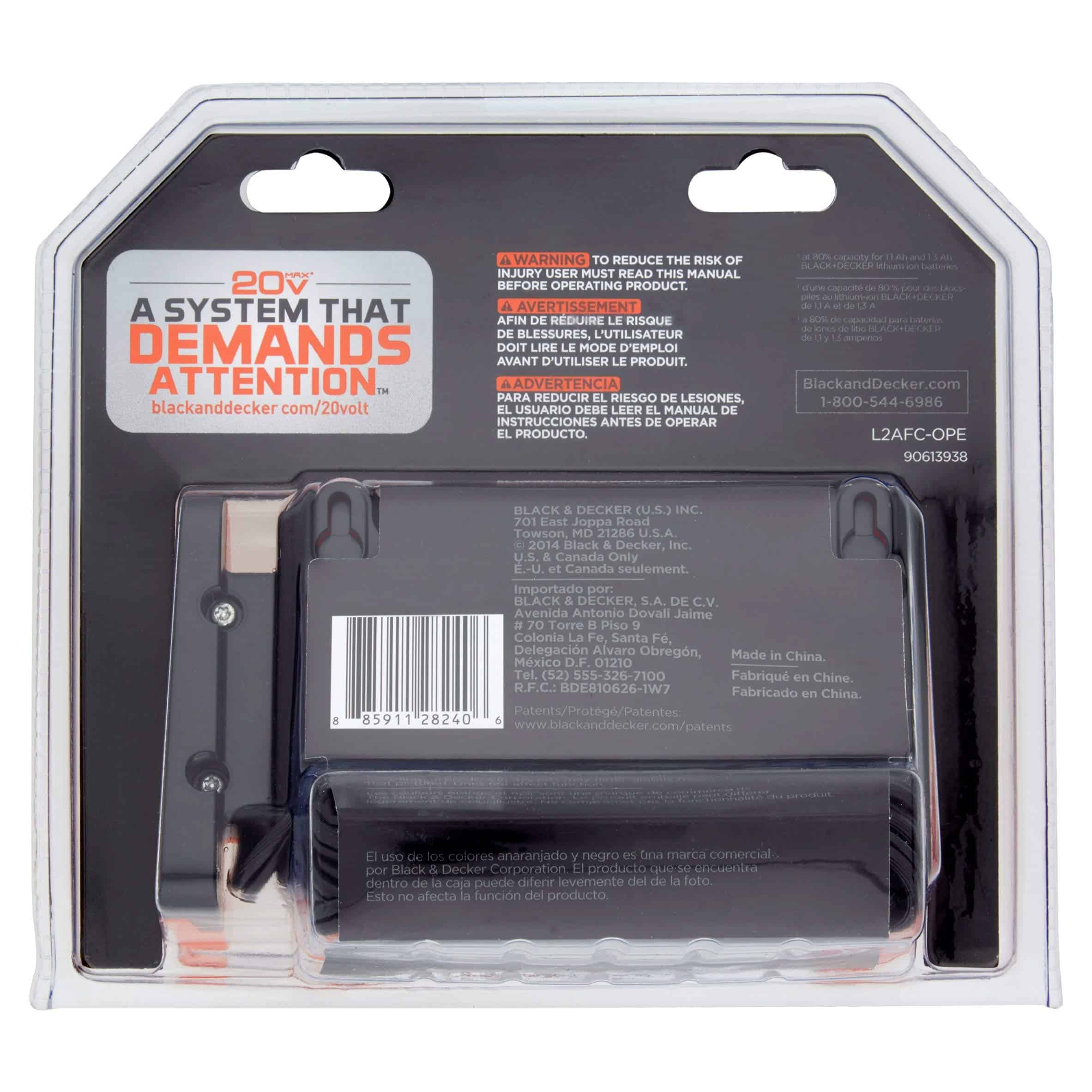Cargador Rápido de Ion de Litio BLACK & DECKER L2ACF-OPE - Imagen 4