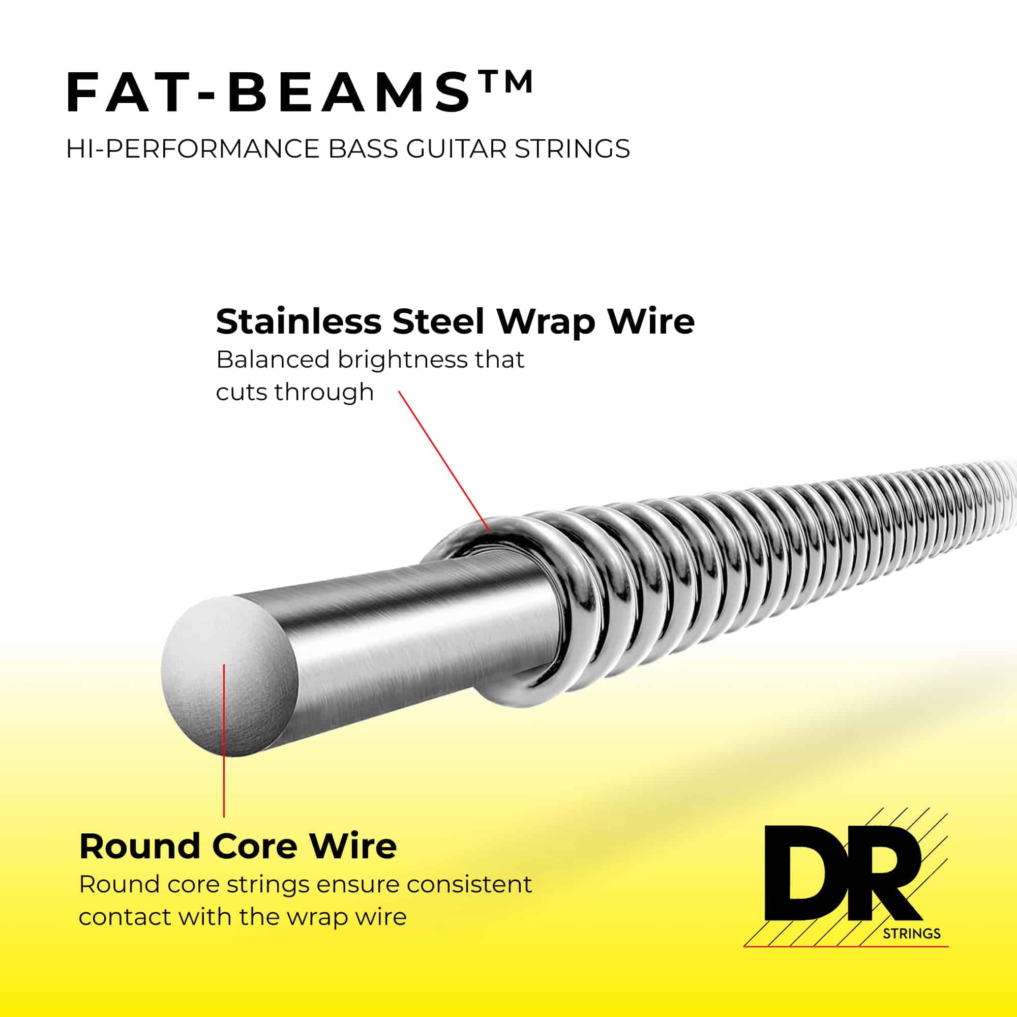 Cuerdas de guitarra eléctrica DR Strings FAT-BEAM - Imagen 5