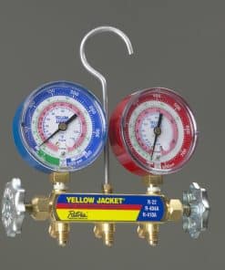 Manifold Yellow Jacket 42001 con manómetros sin mangueras