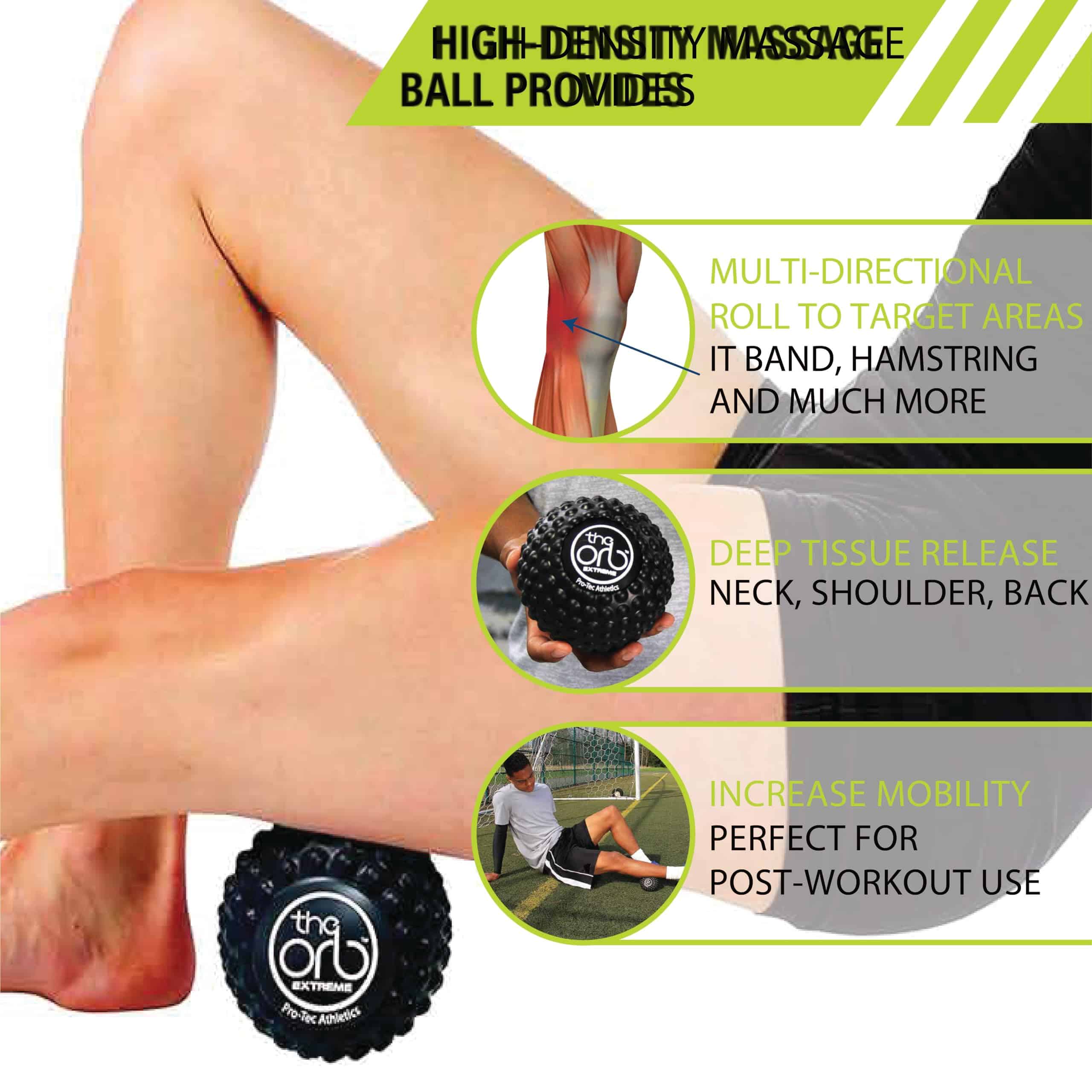 Bolas de Masaje Pro-Tec Athletics, Varían en Tamaño y - Imagen 5