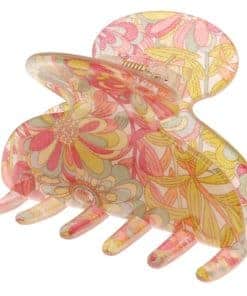 France Luxe Pequeña Pinza Couture - Splash Garden Green/Pink