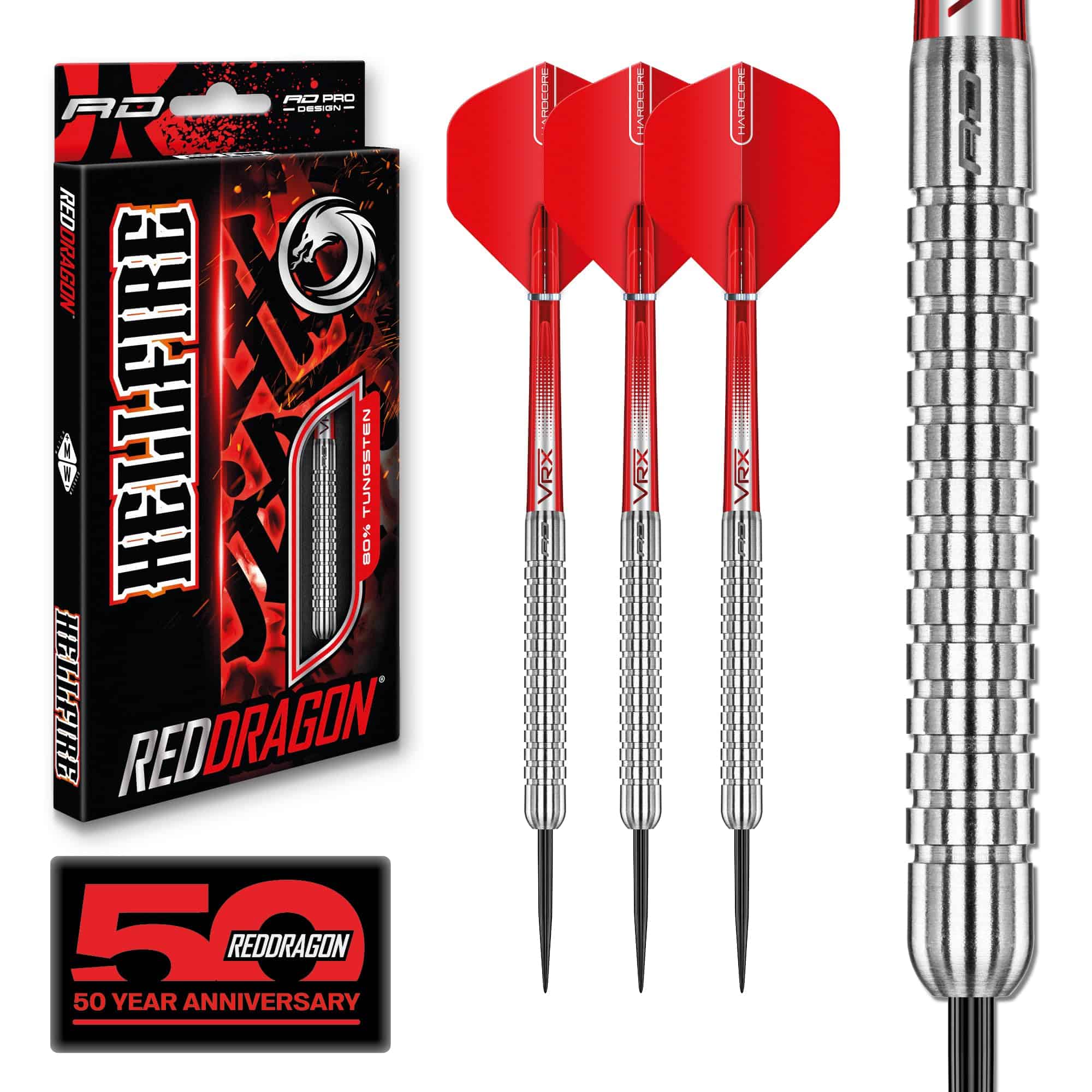 Set de Dardos de Tungsteno RED DRAGON Hell Fire A: 22g con