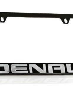 Portaplacas de metal recubierto en negro GMC Denali