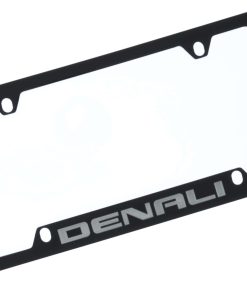 Portaplacas de Metal Negro con Recubrimiento Inferior