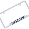 Portaplaca de metal para Nissan Rogue (Cromado/Grabado en