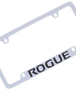 Portaplaca de metal para Nissan Rogue (Cromado/Grabado en