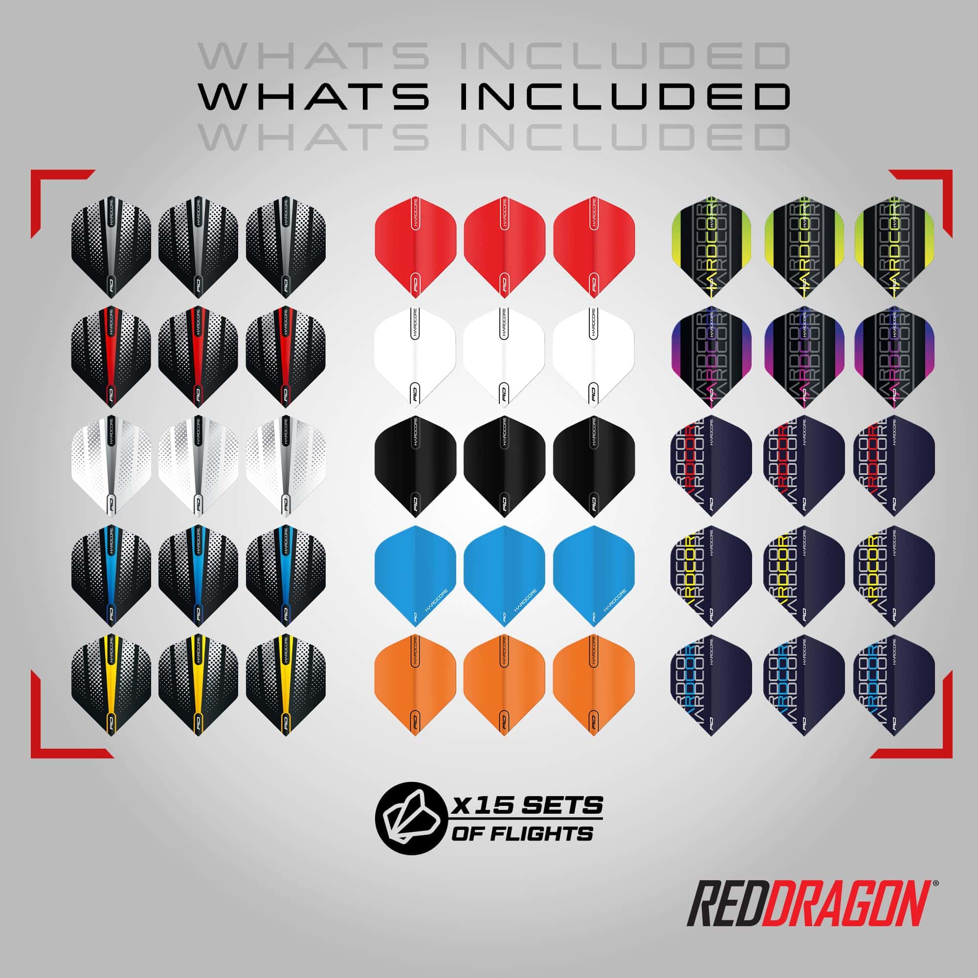 Paquete de Accesorios de Dardos Red Dragon de 200 Piezas - Imagen 5