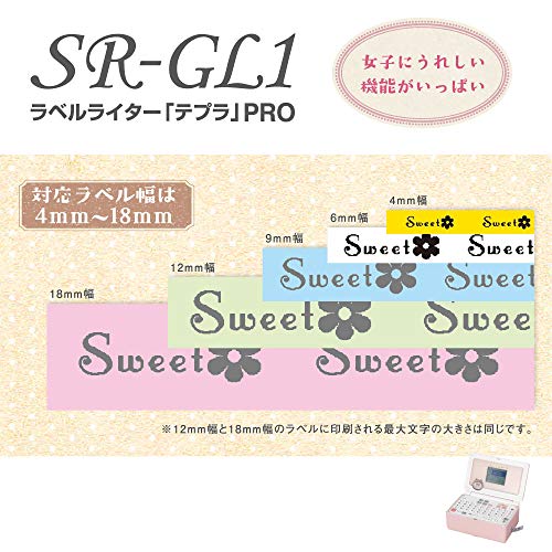 Kingjim Label Writer Tepra PRO SR-GL1 Shell Pink Girly - Imagen 4