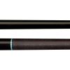 Lucasi Custom LZD5 Palo de Billar Negro Mancha con Anillos
