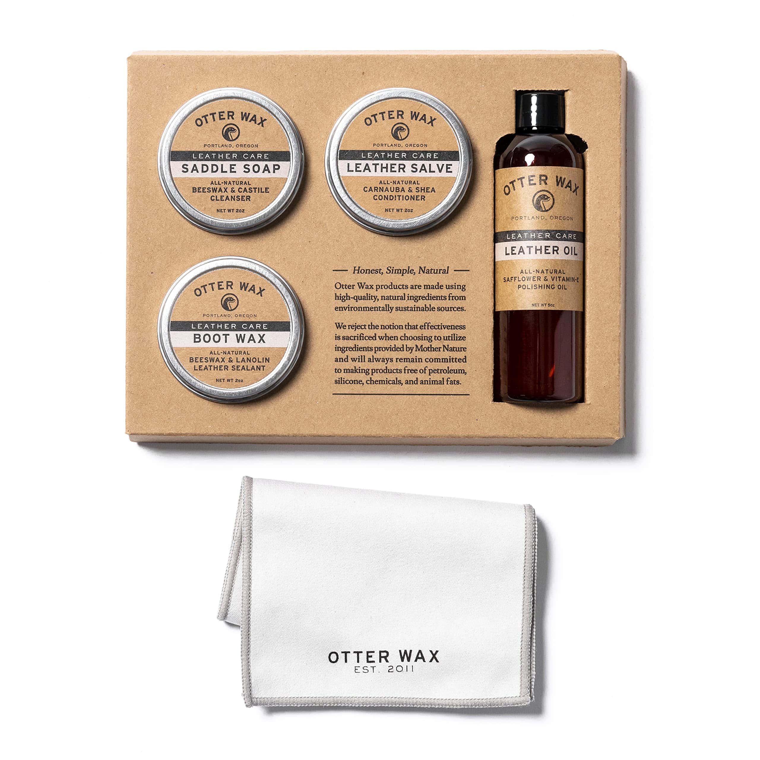 Kit de Cuidado de Cuero Otter Wax | Productos de Cuidado de - Imagen 4