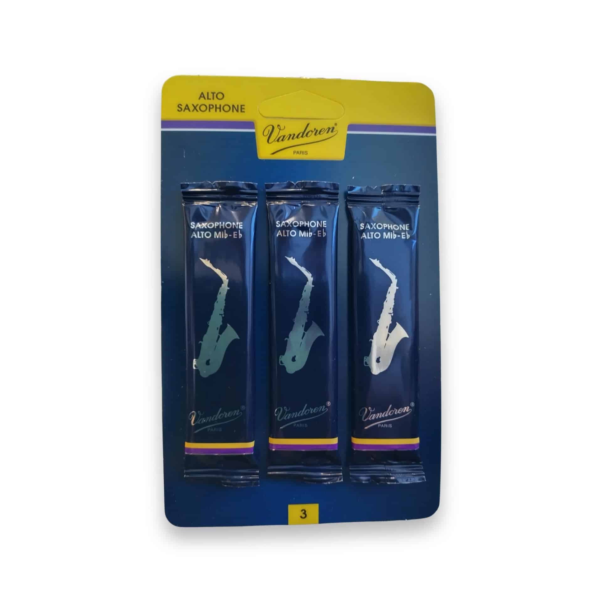 VANDOREN Cañas para saxofón alto 3 Traditional (paquete de