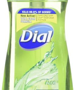 Jabón de Manos Antibacteriano Dial, Aloe Hidratante 7.5 oz