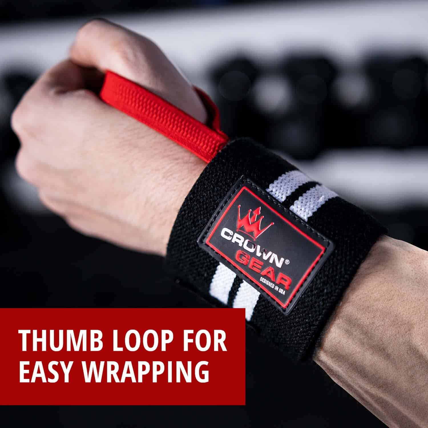 Soportes de muñeca para levantamiento de pesas con bucle - Imagen 6