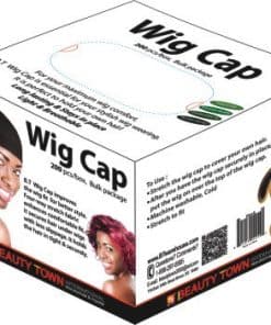 Caja a granel de 200 piezas de Beauty Town Wig Cap (Negro)