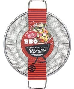 Canasta para Asar Redonda de Acero Inoxidable Fundido de