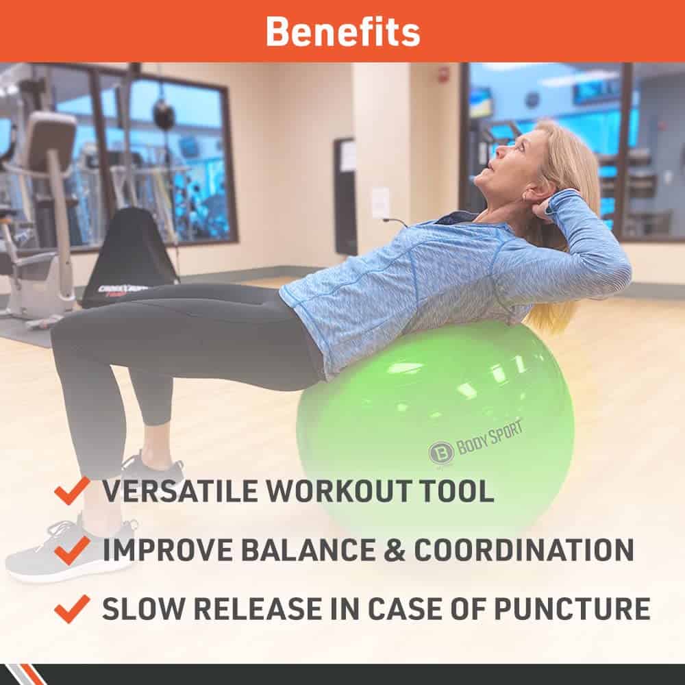 Pelota de Ejercicio Body Sport Slow Release de 55cm con - Imagen 4