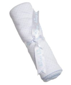 Kissy Kissy - Manta Nueva Kissy Dots - Blanco con Azul -