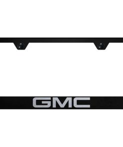 Marco de matrícula para GMC en acero inoxidable negro de