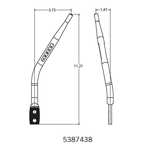 Hurst 5387438 OEM Style Chrome Plated Round Bar Stick - Imagen 7