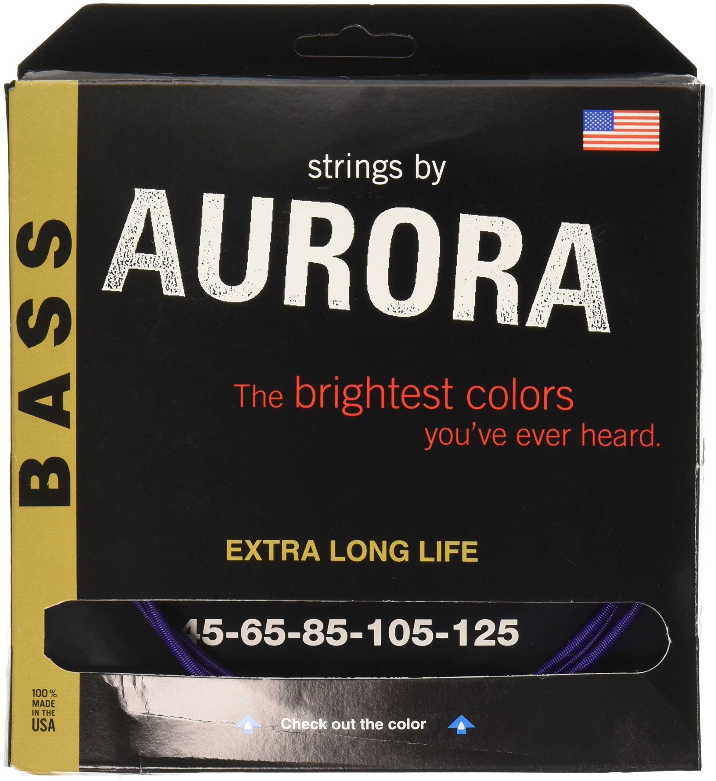 Cuerdas de Bajo Aurora AURPPB5-45 45-125, Morado