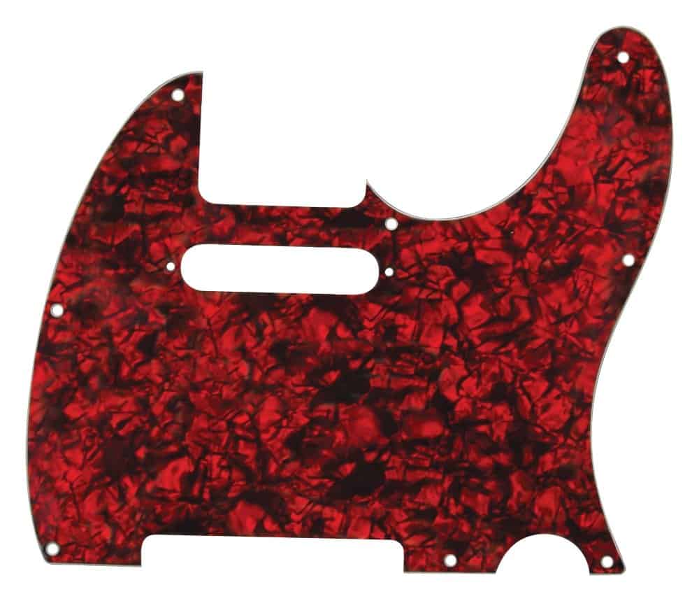 D'Andrea Pro Tele Guitar Pickguard, Rojo Perlado