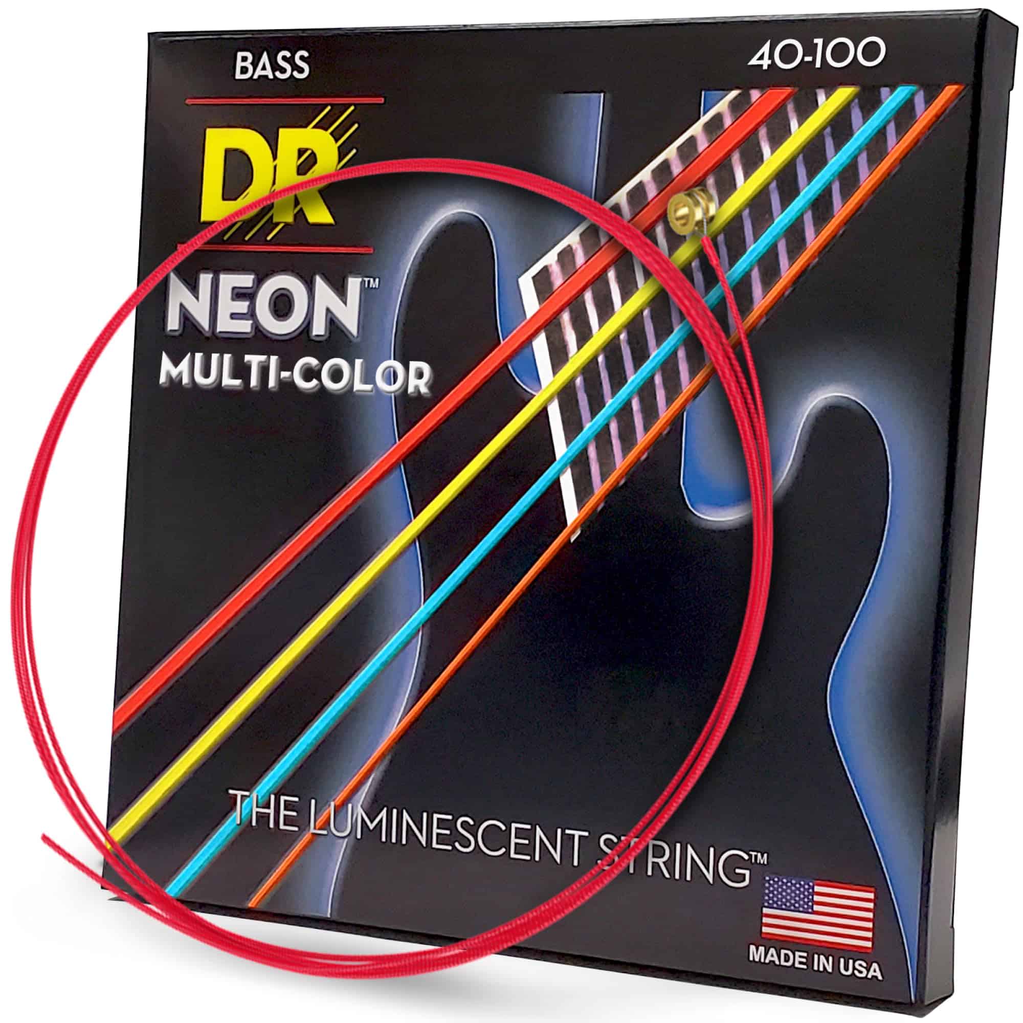 Cuerdas de Guitarra Bajo DR Strings HI-DEF NEON (NMCB-40)